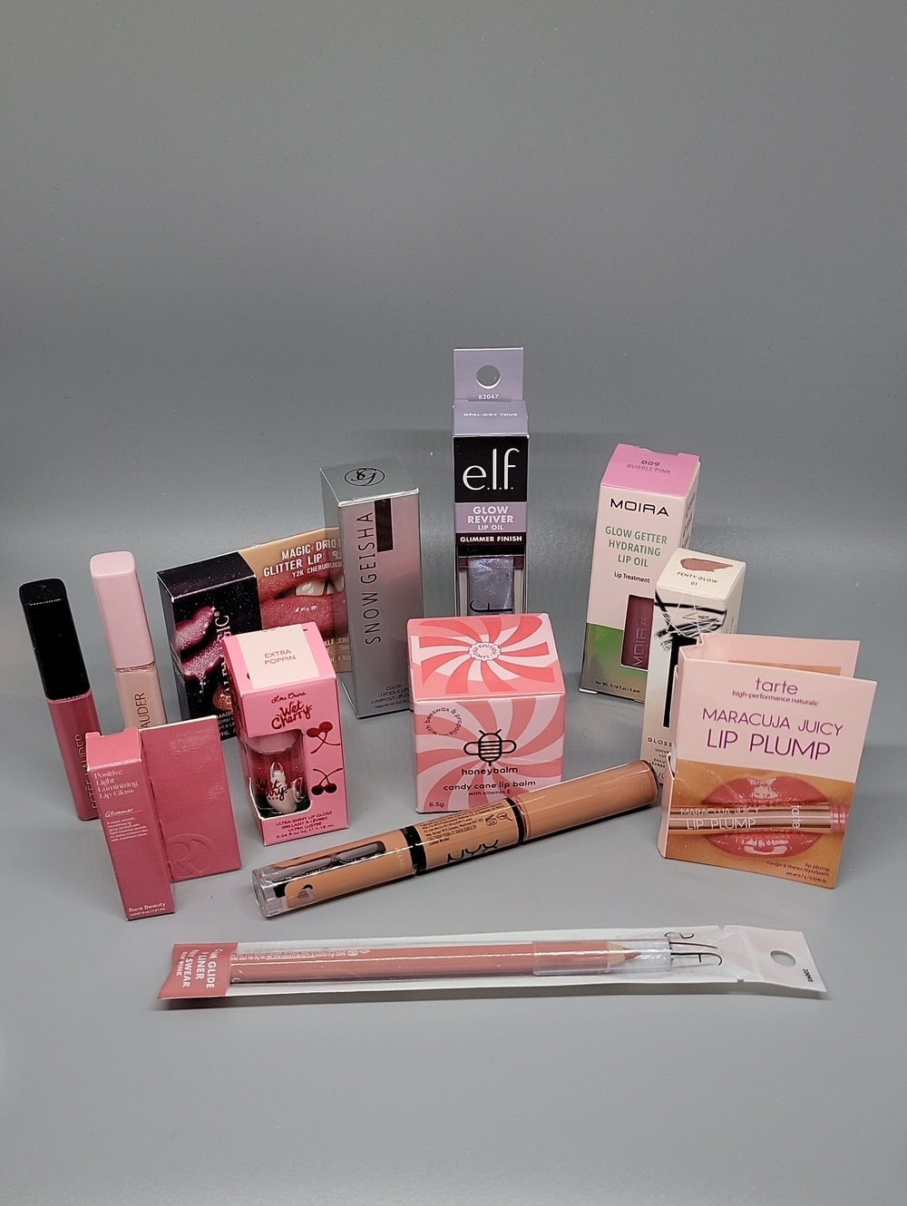 Lip Bundle (Pinks) Fenty/Rare Beauty/Estee Lauder/Lime Crime/tarte/elf/NYX